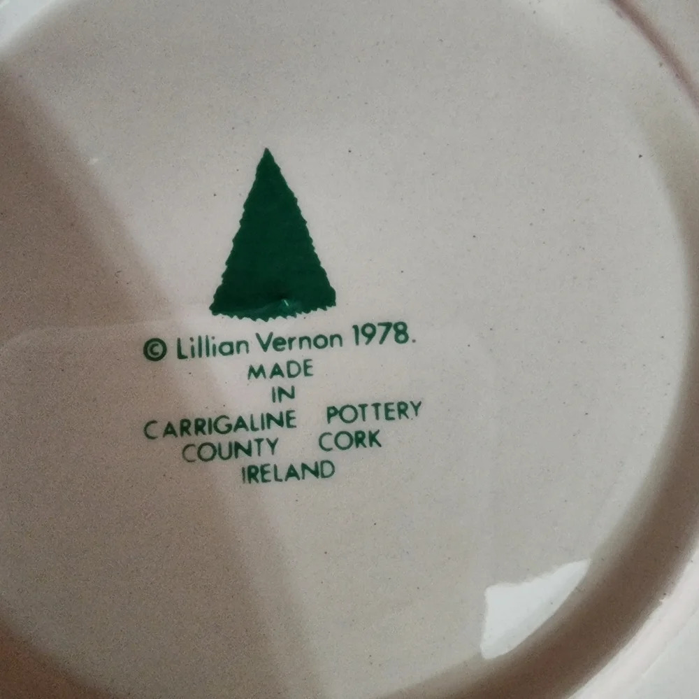 π² π½ Lillian Vernon 1978 Christmas Ceramic plate - Picture 5 of 5